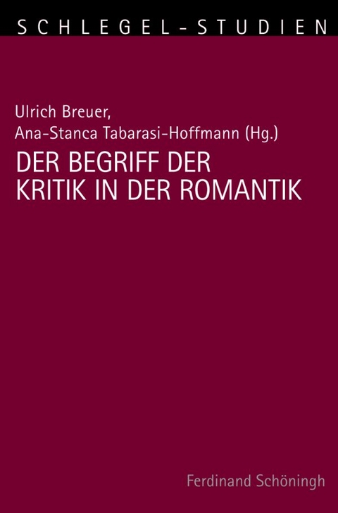 Der Begriff der Kritik in der Romantik - 