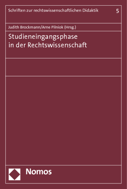 Studieneingangsphase in der Rechtswissenschaft - 