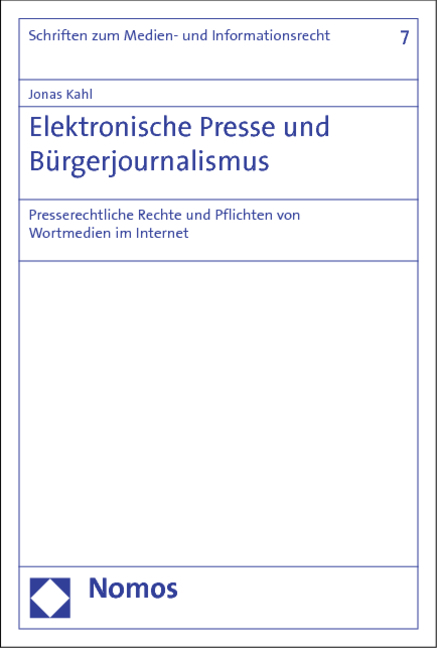 Elektronische Presse und Bürgerjournalismus - Jonas Kahl