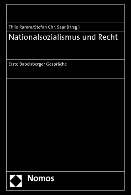 Nationalsozialismus und Recht - 