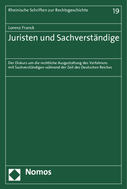 Juristen und Sachverständige - Lorenz Franck