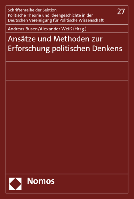 Ansätze und Methoden zur Erforschung politischen Denkens - 