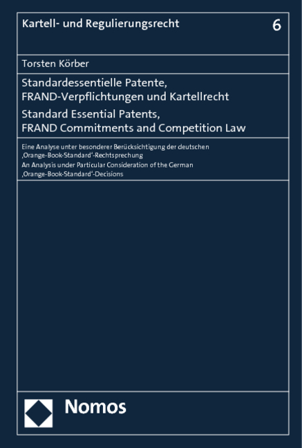 Standardessentielle Patente Frand Verpflichtungen Und Kartellrecht Standard Essential Patents Frand Commitments And Competition Law - 