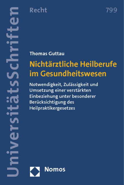 Nichtärztliche Heilberufe im Gesundheitswesen - Thomas Guttau