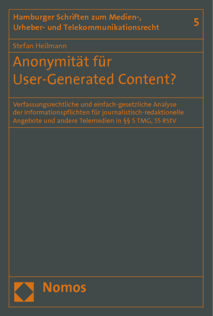 Anonymität für User-Generated Content? - Stefan Heilmann