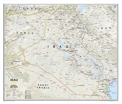 Iraq Classic, Laminated - National Geographic Maps