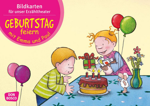 Geburtstag feiern mit Emma und Paul, Kamishibai Bildkartenset - Monika Lehner