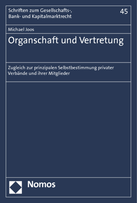 Organschaft und Vertretung - Michael Joos