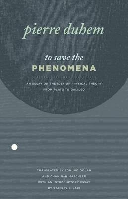 To Save the Phenomena -  Duhem Pierre Duhem