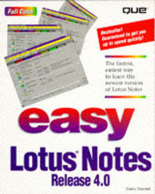 Easy Lotus Notes 4.0 -  Que Development Group