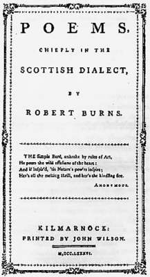 Poems Chiefly in the Scottish Dialect - Robert Burns