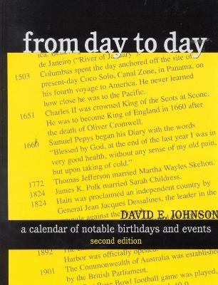 From Day to Day - David E. Johnson