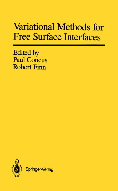 Variational Methods for Free Surface Interfaces - 