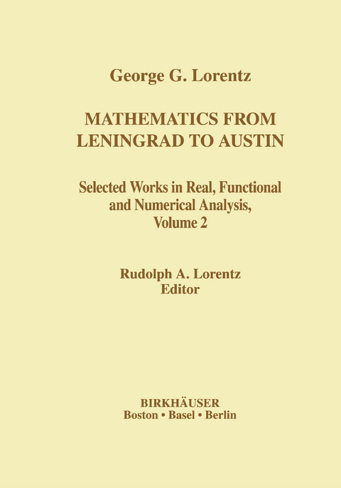 Mathematics from Leningrad to Austin, Volume 2 - 