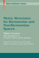 Metric Structures for Riemannian and Non-Riemannian Spaces - Misha Gromov