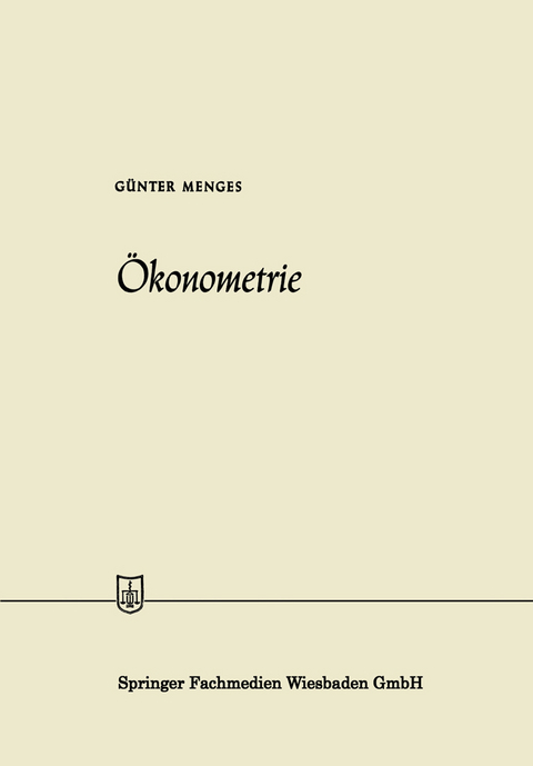 Ökonometrie - Günter Menges