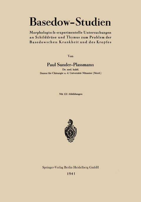Basedow-Studien - Paul Sunder-Plassmann