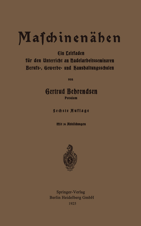 Maschinennähen - Gertrud Behrendsen