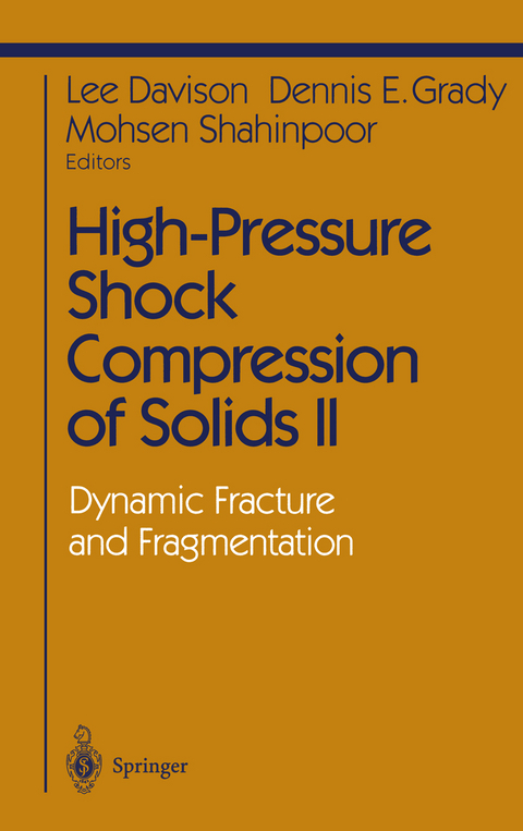 High-Pressure Shock Compression of Solids II - 