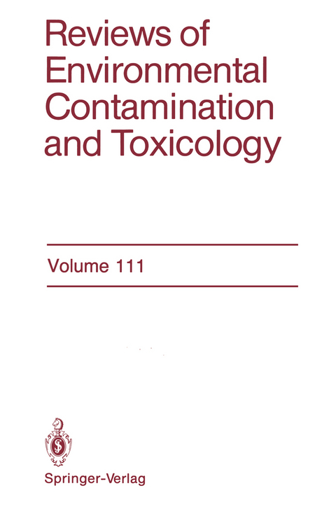 Reviews of Environmental Contamination and Toxicology - George W. Ware