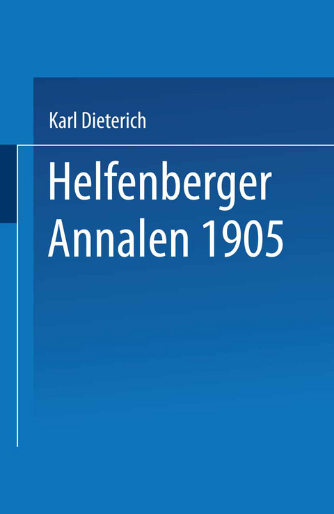 Helfenberger Annalen 1905 - Eugen Dieterich