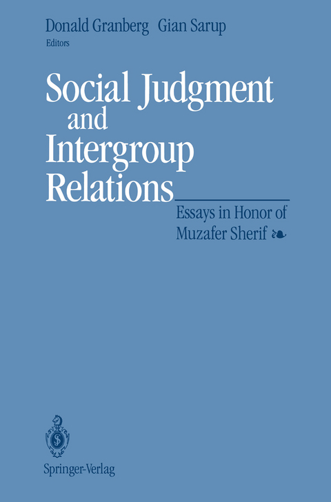 Social Judgment and Intergroup Relations - 