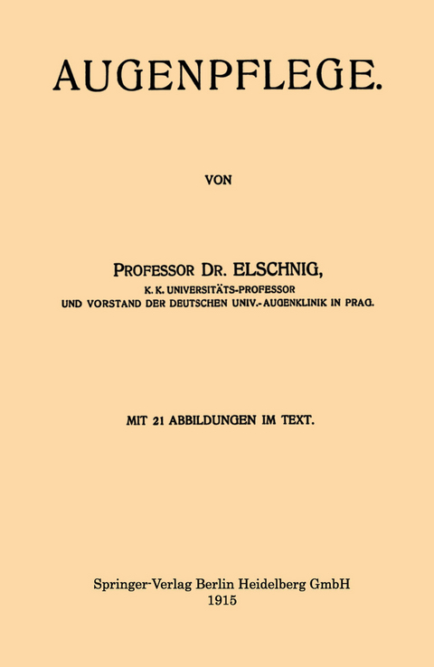 Augenpflege - Anton Elschnig