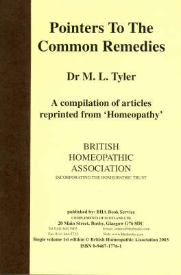 Pointers to the Common Remedies - M. L. Tyler