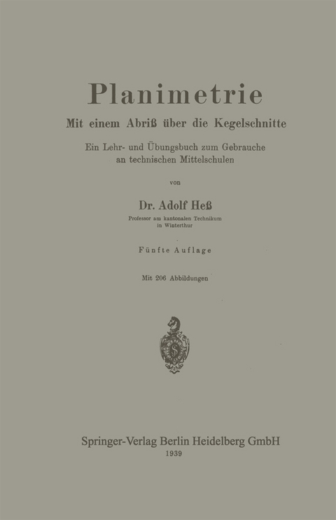 Planimetrie - Adolf Hess