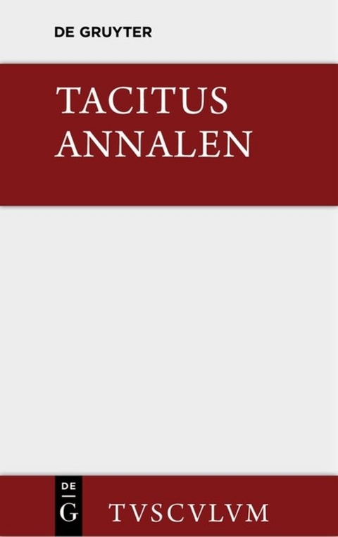 Annalen -  Tacitus