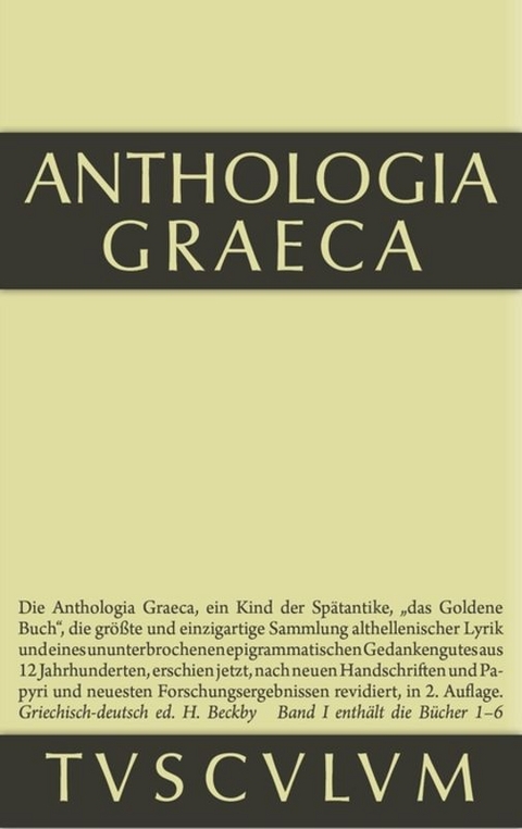 Anthologia Graeca / Buch I-VI - 