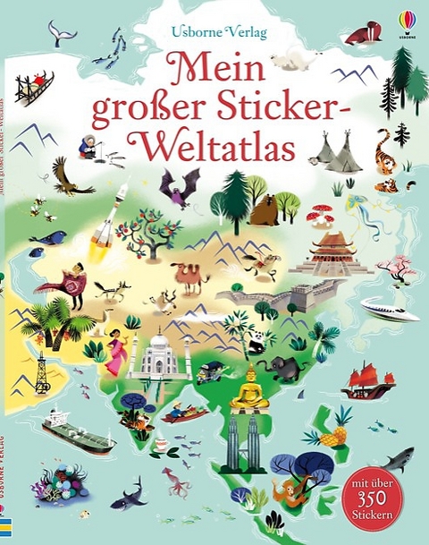 Mein großer Sticker-Weltatlas - Sam Baer