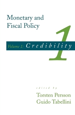 Monetary and Fiscal Policy - Torsten Persson, Guido Tabellini
