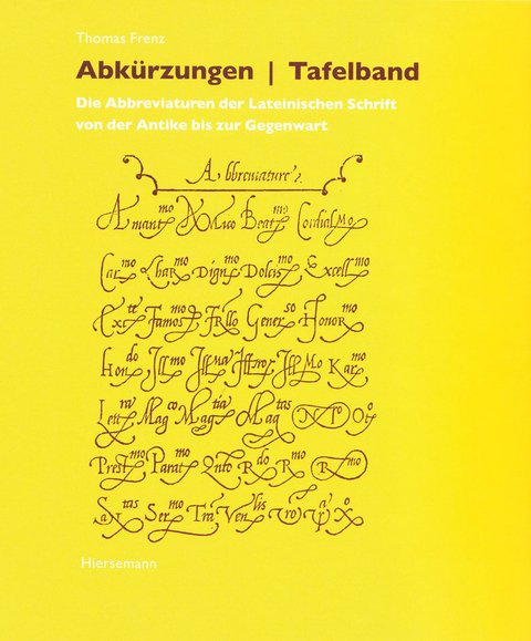 Abkürzungen | Tafelband - Thomas Frenz