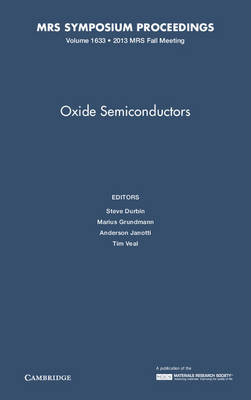Oxide Semiconductors: Volume 1633 - 