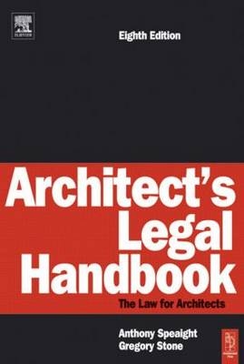 Architect's Legal Handbook - Anthony Speaight