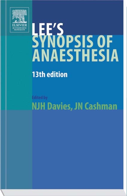 Synopsis of Anaesthesia - Nicholas J.H. Davies, J. N. Cashman