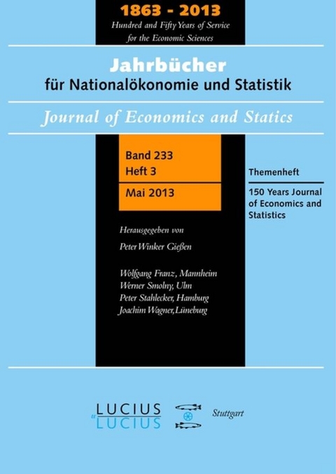 150 Years Journal of Economics and Statistics - 