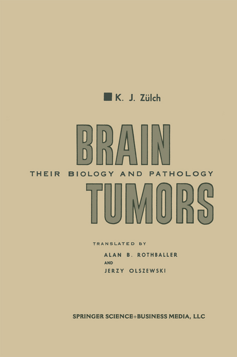 Brain Tumors - Klaus Joachim Zülch