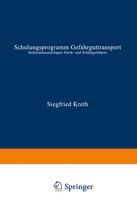 Schulungsprogramm Gefahrguttransport - 