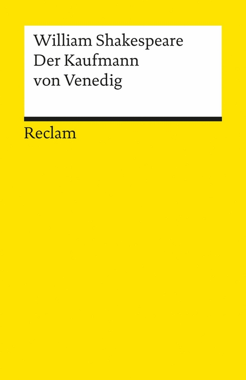 Der Kaufmann von Venedig - William Shakespeare