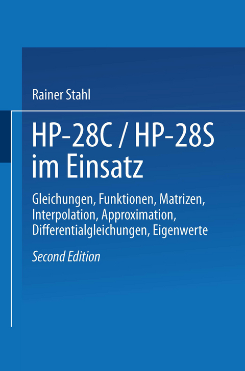 HP-28C / HP28S im Einsatz - Rainer Stahl