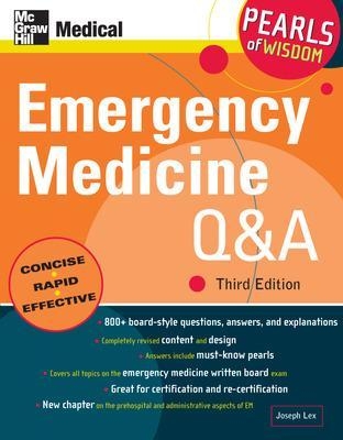 Emergency Medicine Q&A: Pearls of Wisdom, Third Edition - Joseph Lex