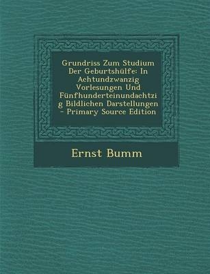 Grundriss Zum Studium Der Geburtshulfe - Ernst Bumm