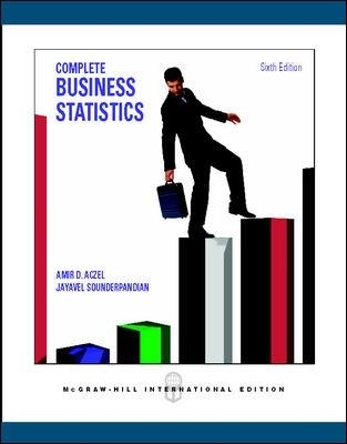 Complete Business Statistics with Student CD - Amir Aczel