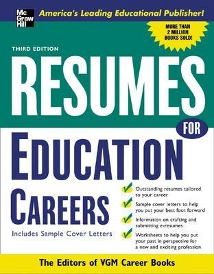 Resumes for Education Careers - Editors Of Vgm