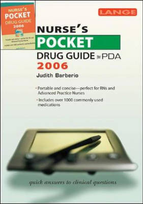 Nurse's Pocket Drug Guide for PDA - Judith A. Barberio, Leonard G. Gomella