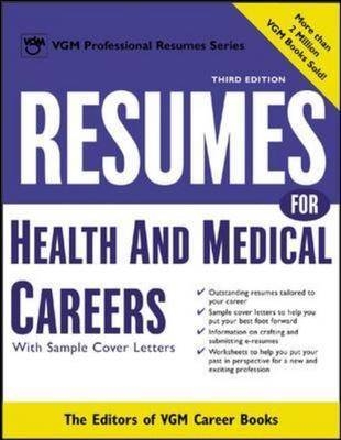 Resumes for Health and Medical Careers - Editors VGM