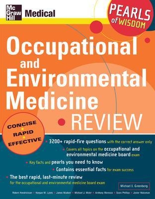 Occupational and Environmental Medicine Review: Pearls of Wisdom - Michael Greenberg