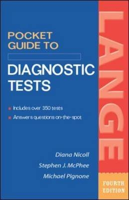 Pocket Guide to Diagnostic Tests - Diana Nicoll, Stephen McPhee, Michael Pignone